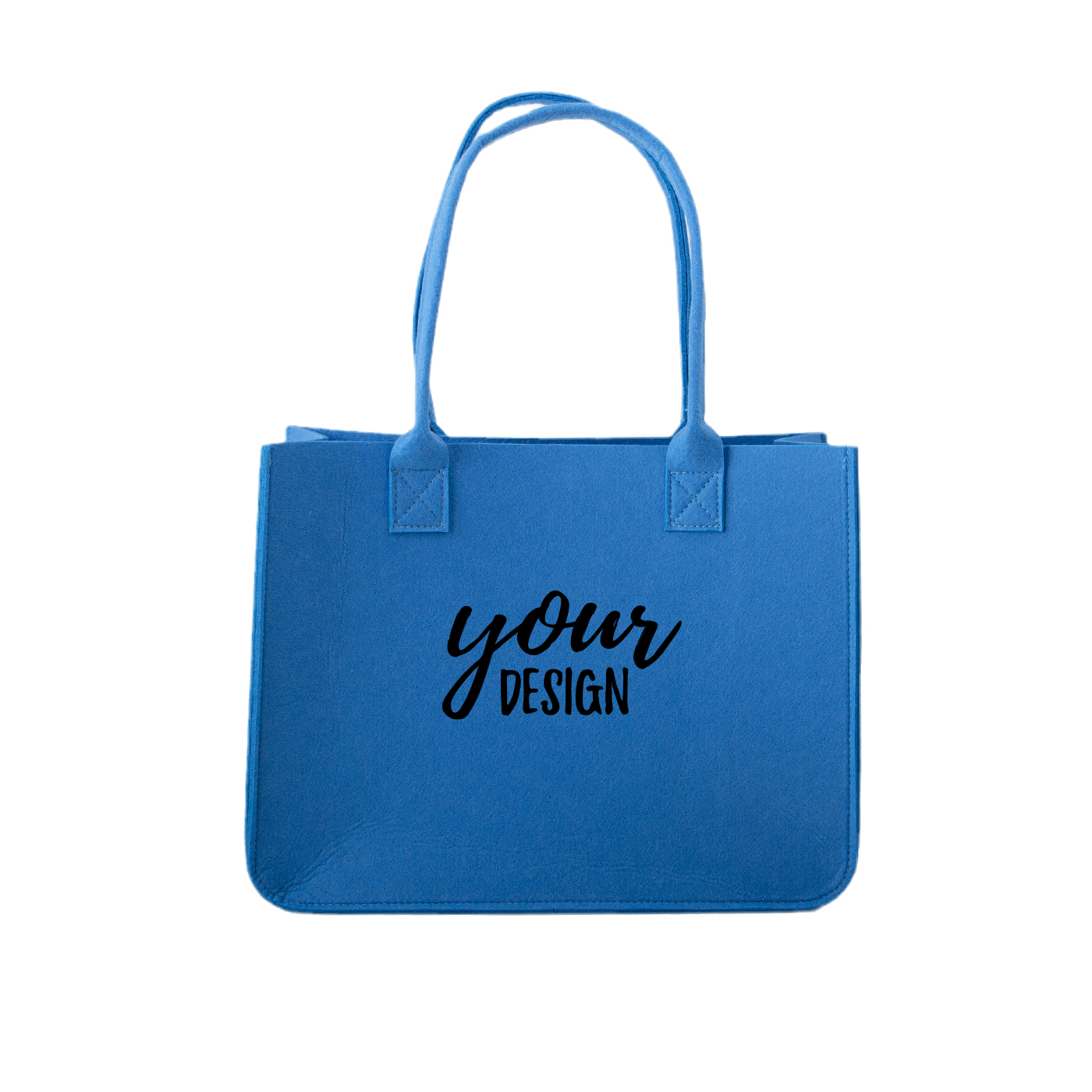 Personalized Felt Tote Bag With Long Handle1
